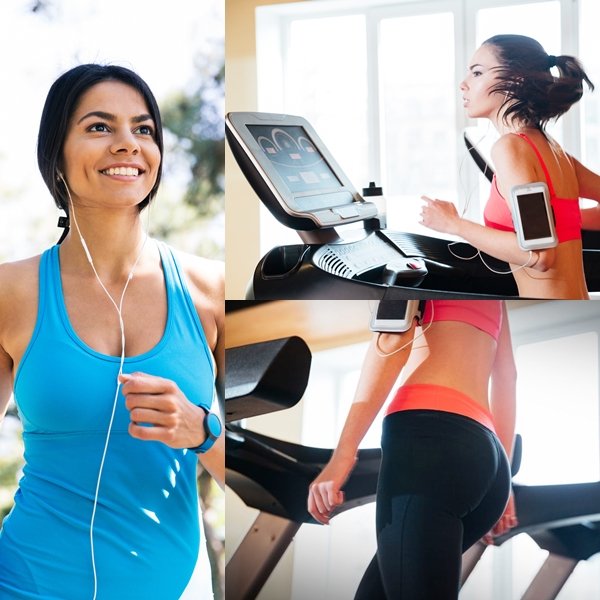 Treadmills also often come with handy indicators which tell us how far we’ve run, how fast we’re running and even our heart rate and how many calories we’ve burned. This can be a great motivator.